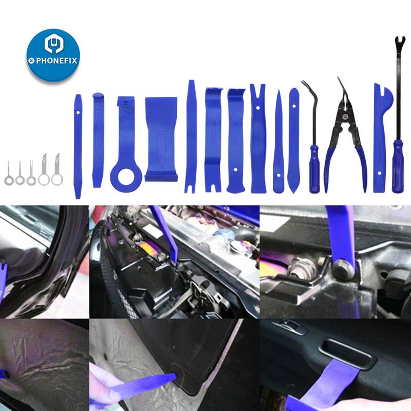 19pcs Car Audio Auto Repair Tool Kit Auto Trim Removal Tools Kit Car Radio Door Panel Trim Dash Panel Clip Removal Hand Tools
19pcs Car Audio Auto Repair Tool Kit Auto Trim Removal Tools Kit Car Radio Door Panel Trim Dash Panel Clip Removal Hand Tools