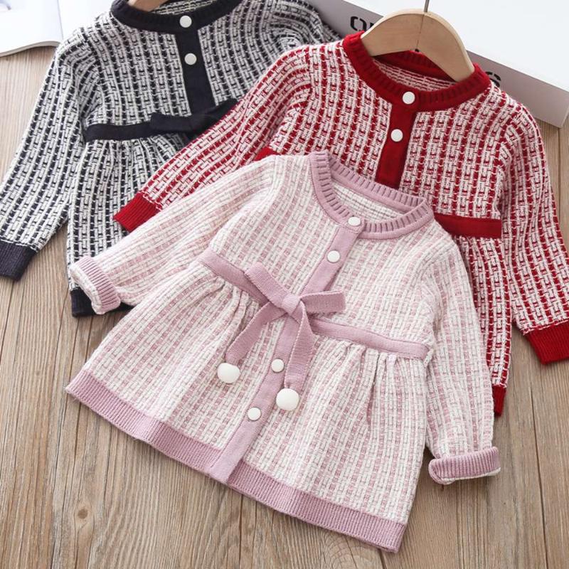 2020 Autumn Winter Girls Princess Dress Kids Children Baby Infants Plaided Knitting Cardigan Long Sleeve Knitwear Dresses S11011, Red
2020 Autumn Winter Girls Princess Dress Kids Children Baby Infants Plaided Knitting Cardigan Long Sleeve Knitwear Dresses S11011, Red
