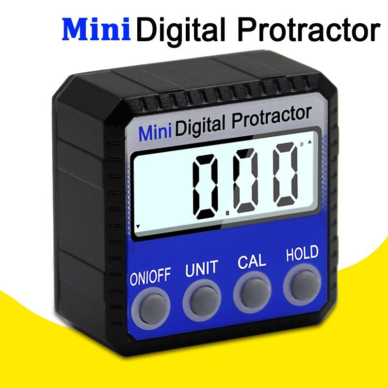 Digital Protractor Inclinometer Level Box Waterproof Angle Finder Measure Bevel Box Goniometer Magnet Gauge Ruler
