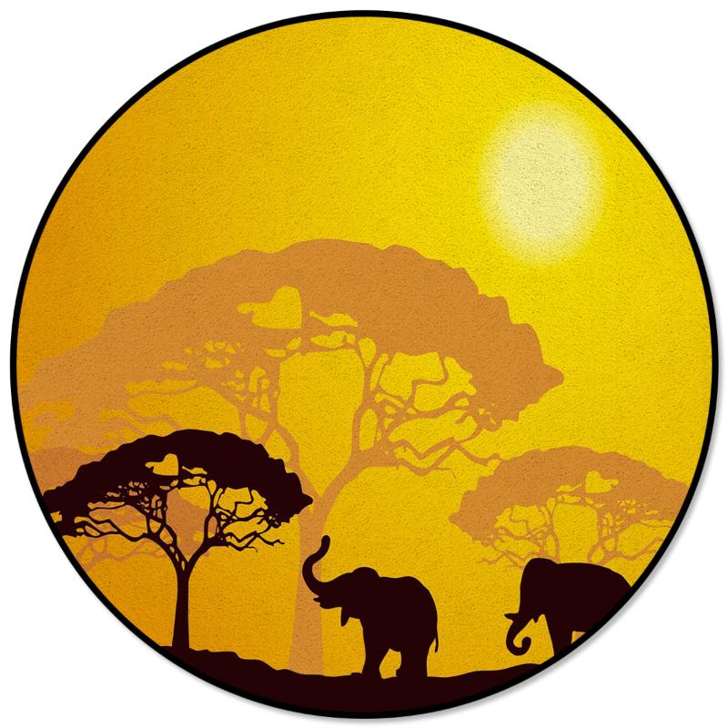 Elephant Forest Jungle African Nature Round Carpets Alfombra Living Room Kids Area Carpet Rug Mats For Home Bedroom Decorative, As pic
Elephant Forest Jungle African Nature Round Carpets Alfombra Living Room Kids Area Carpet Rug Mats For Home Bedroom Decorative, As pic
