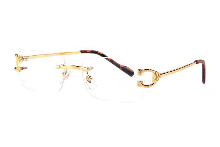 Wholesale-New Fashion Men Optical Frame Glasses Rimless Gold Metal Buffalo Horn Eyewear Cle Sunglasses occhiali lentes Lunette De Soleil
Wholesale-New Fashion Men Optical Frame Glasses Rimless Gold Metal Buffalo Horn Eyewear Cle Sunglasses occhiali lentes Lunette De Soleil