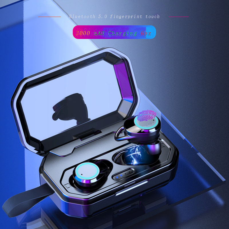 Smart Bluetooth 5.0 earphone fingerprint touch binaural stereo surround sound waterproof denoise automatic pair mobile power HD call headset
Smart Bluetooth 5.0 earphone fingerprint touch binaural stereo surround sound waterproof denoise automatic pair mobile power HD call headset