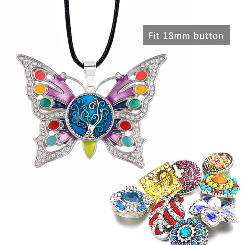 Fashion Hot Sale Interchangeable Butterfly Crystal Ginger Necklace 120 Fit 18mm Snap Button Pendant Charm Jewelry For Women Gift
Fashion Hot Sale Interchangeable Butterfly Crystal Ginger Necklace 120 Fit 18mm Snap Button Pendant Charm Jewelry For Women Gift
