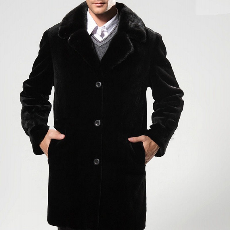 Casual Black Business Man Outerwear Long Coat Winter Warm Faux Fur Overcoat Straight Loose Faux Hombre Coats Large Size
Casual Black Business Man Outerwear Long Coat Winter Warm Faux Fur Overcoat Straight Loose Faux Hombre Coats Large Size