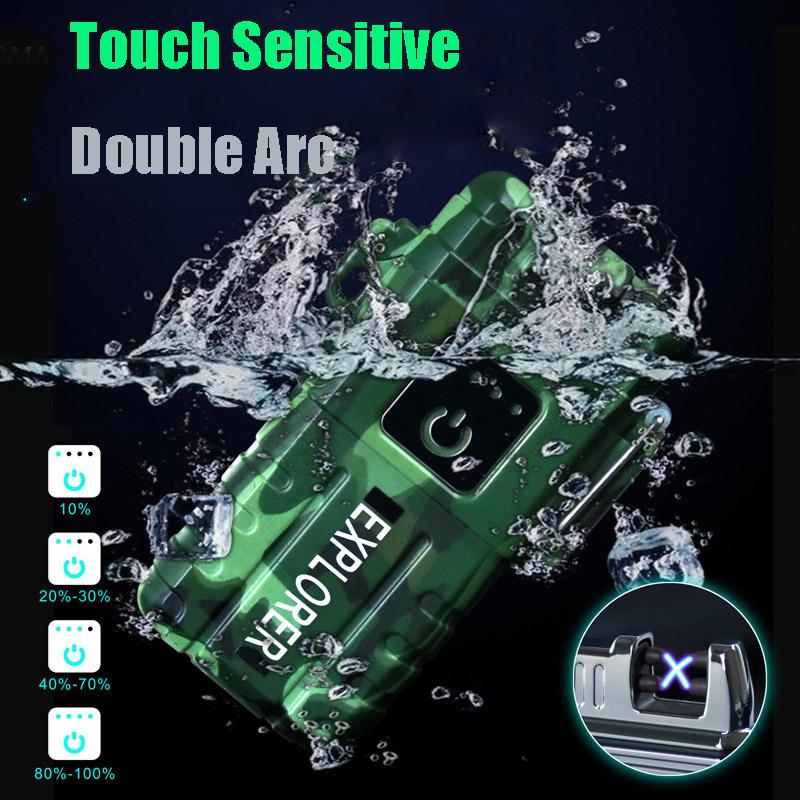 New Style Cross Double Arc Lighter Touch Waterproof USB Charge Lighter Cigarette Lighters Outdoor Camping Artifact Smoking Accessories
New Style Cross Double Arc Lighter Touch Waterproof USB Charge Lighter Cigarette Lighters Outdoor Camping Artifact Smoking Accessories