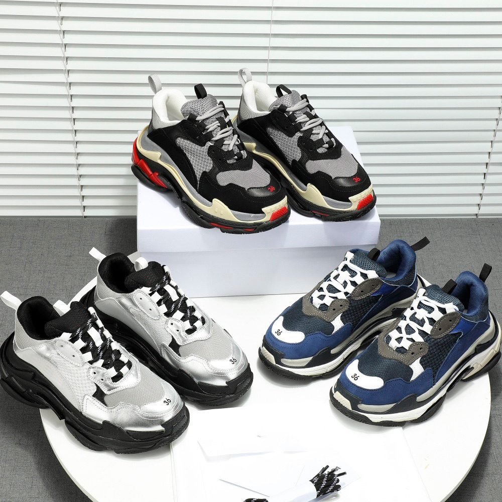 DHL Free Shipping 20SS New Hot Sale Mens Womens Designer Triple S Sneakers Fashion Air Cushion Clear Sole Designer Shoes for Men Women