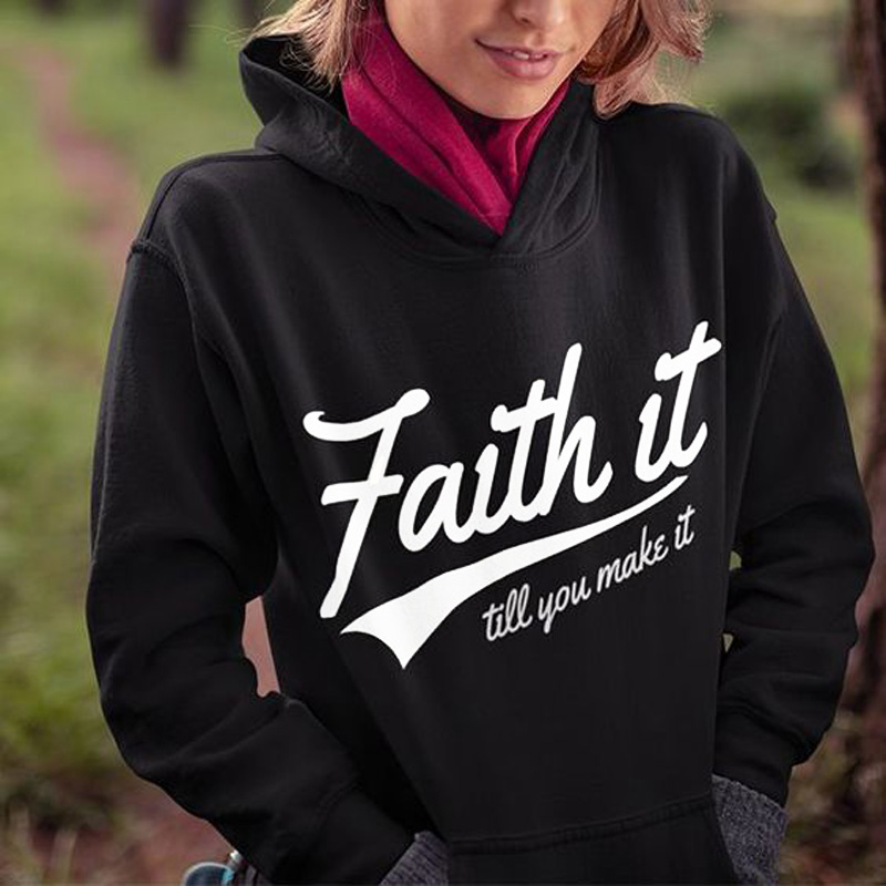 Women Jumper Christian Jesus Black Pullovers Streetwear Faith It Till You Make It Hoodies Unisex Sweatshirts Casual Oversized
Women Jumper Christian Jesus Black Pullovers Streetwear Faith It Till You Make It Hoodies Unisex Sweatshirts Casual Oversized