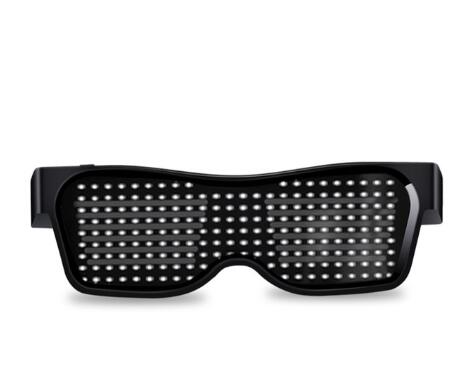 Magic Bluetooth Led Party Glasses APP Control Shield Luminous Glasses USB Charge DIY App Control Multi-lingual Quick Flash Led