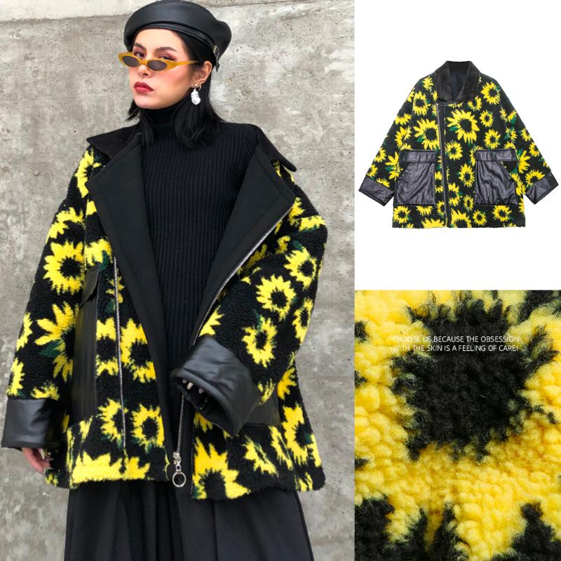 2020 New Women Lady Female Coat Jackets Soft Lamb Fleece Inner Warm Winter Girl Outwear Pockects Sunflower Clothes Pached Femme, Black
2020 New Women Lady Female Coat Jackets Soft Lamb Fleece Inner Warm Winter Girl Outwear Pockects Sunflower Clothes Pached Femme, Black