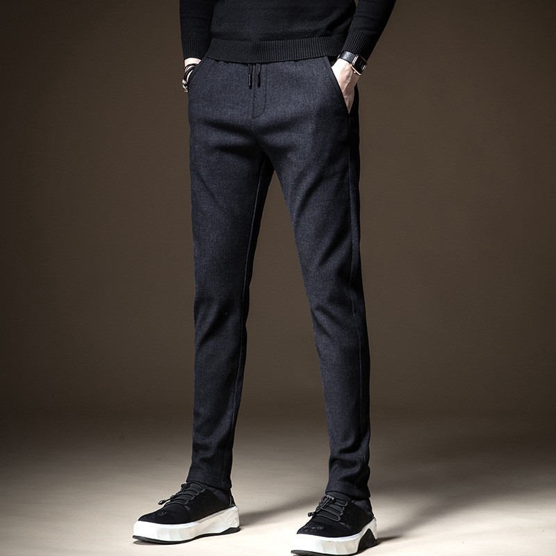 Winter Men Elastic Waist Slim Thick Casual Trousers Fashion 2020 Warm Stretch Straight Pants High Street Pocket Business Pants, Black
Winter Men Elastic Waist Slim Thick Casual Trousers Fashion 2020 Warm Stretch Straight Pants High Street Pocket Business Pants, Black