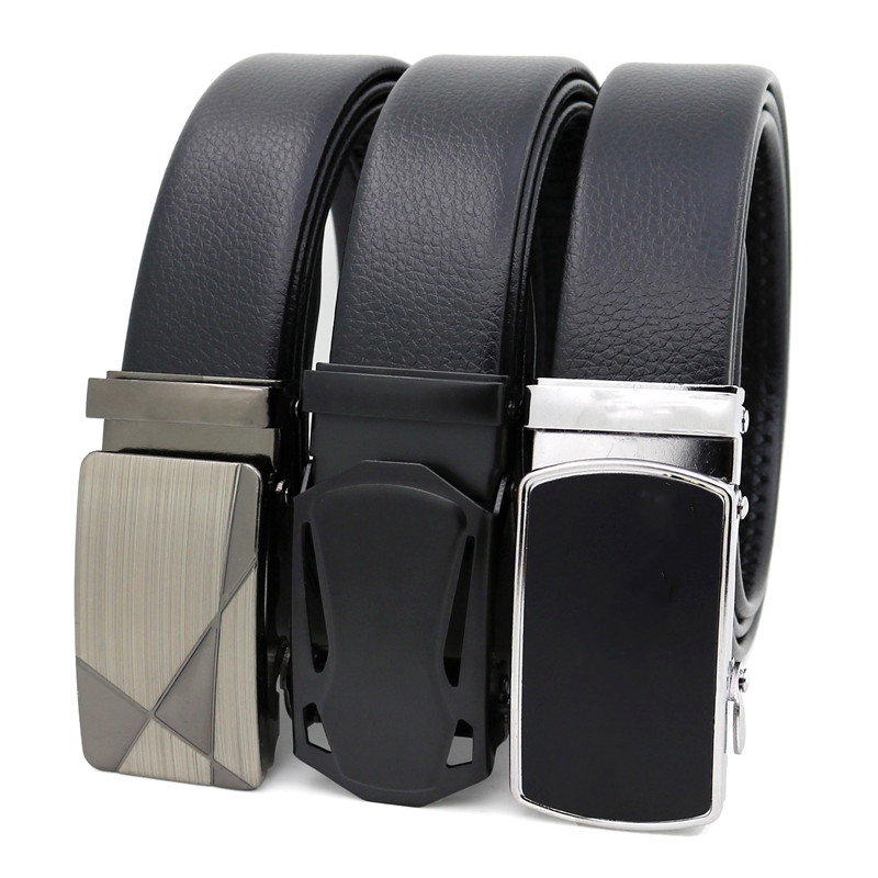 Belts LannyQveen Men's Artificial Leather Belt Business PU Iron Automatic Buckle Ratchet For Men, Black
Belts LannyQveen Men's Artificial Leather Belt Business PU Iron Automatic Buckle Ratchet For Men, Black