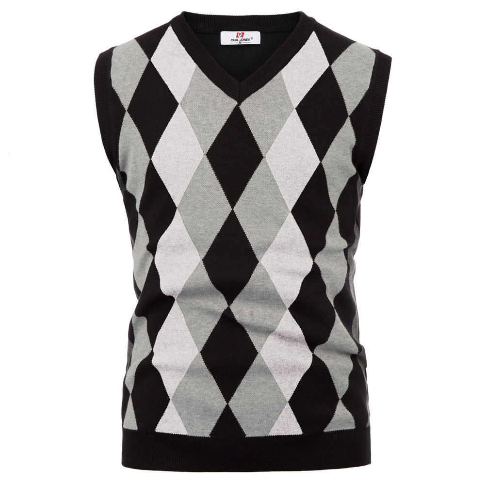 New Mens V Neck Sleeveless Cardigan Knitwear Vest Knit Sweater Waistcoats S~2XL