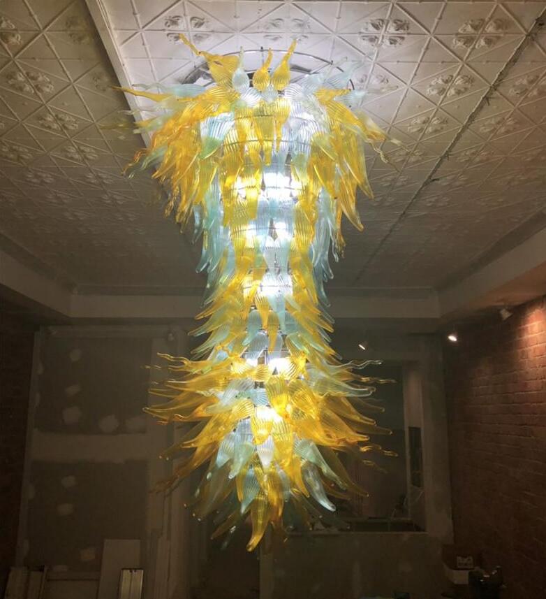 New Arrival Large Chandelier Lighting Hotel Entrance Lobby Hand Blown Glass Chandelier for High Ceiling LED Bulbs Glass Art Pendant Lamps
New Arrival Large Chandelier Lighting Hotel Entrance Lobby Hand Blown Glass Chandelier for High Ceiling LED Bulbs Glass Art Pendant Lamps
