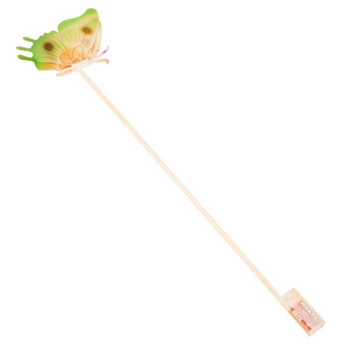 LED Changing Light Color Butterfly Stick Flashing Blinky Light Up Princess Wand Party Festival Night Decoration Birthday gift 65cm long