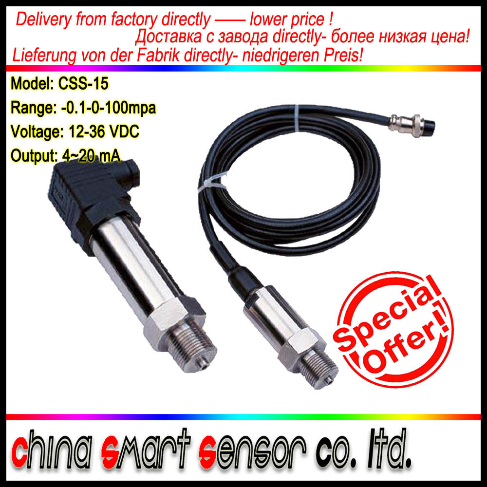 4 to 20mA Pressure Transmitter For Industrial Application Range 60Kpa Pressure Port Accept Your Special Needs Production