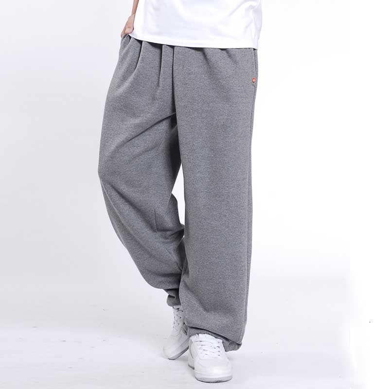 Fashion Hip Hop Streetwear Sweatpants Men Joggers Cotton Autumn Winter Sweat Pants Loose Baggy Track Trousers Male Clothes Cj