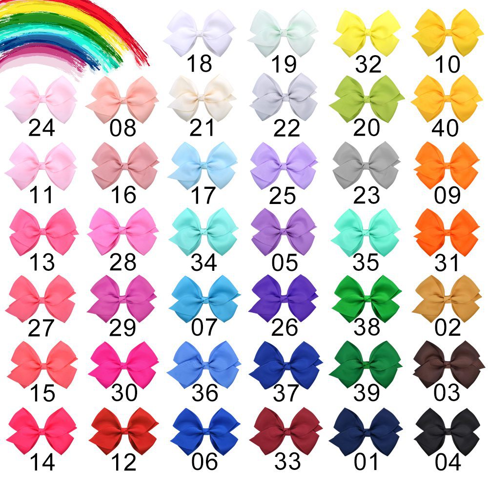 40 colors 4.5 Inch girl hair bows candy color barrettes Design Hair bowknot Children Girls Clips Hair Accessory, As pic
40 colors 4.5 Inch girl hair bows candy color barrettes Design Hair bowknot Children Girls Clips Hair Accessory, As pic