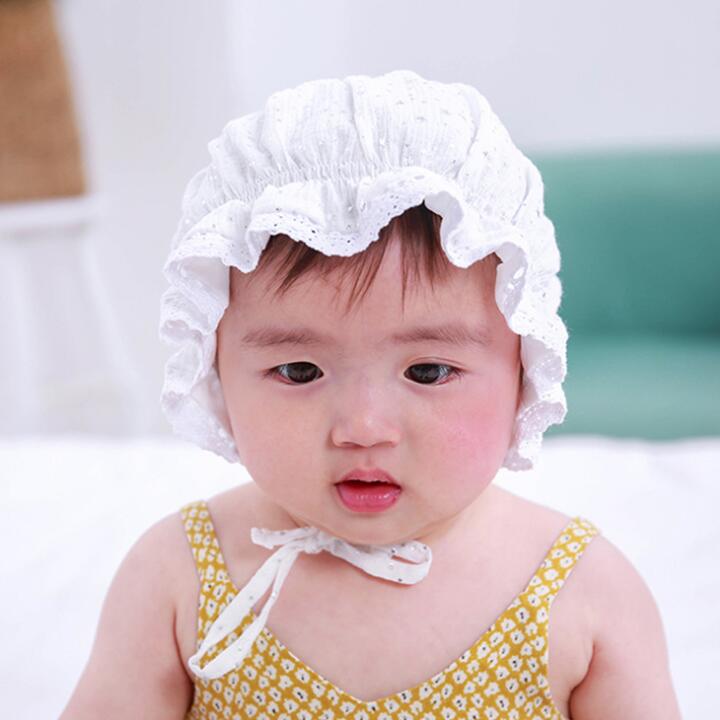 Baby hat star bronzing print children's lace princess hat baby spring and summer lace palace hat WY1390
