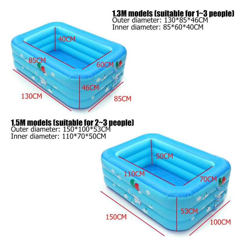 Hot 130/150cm Children Bathing Tub Baby Home Use Paddling Pool Inflatable Square Swimming Pool Kids Inflatable
Hot 130/150cm Children Bathing Tub Baby Home Use Paddling Pool Inflatable Square Swimming Pool Kids Inflatable