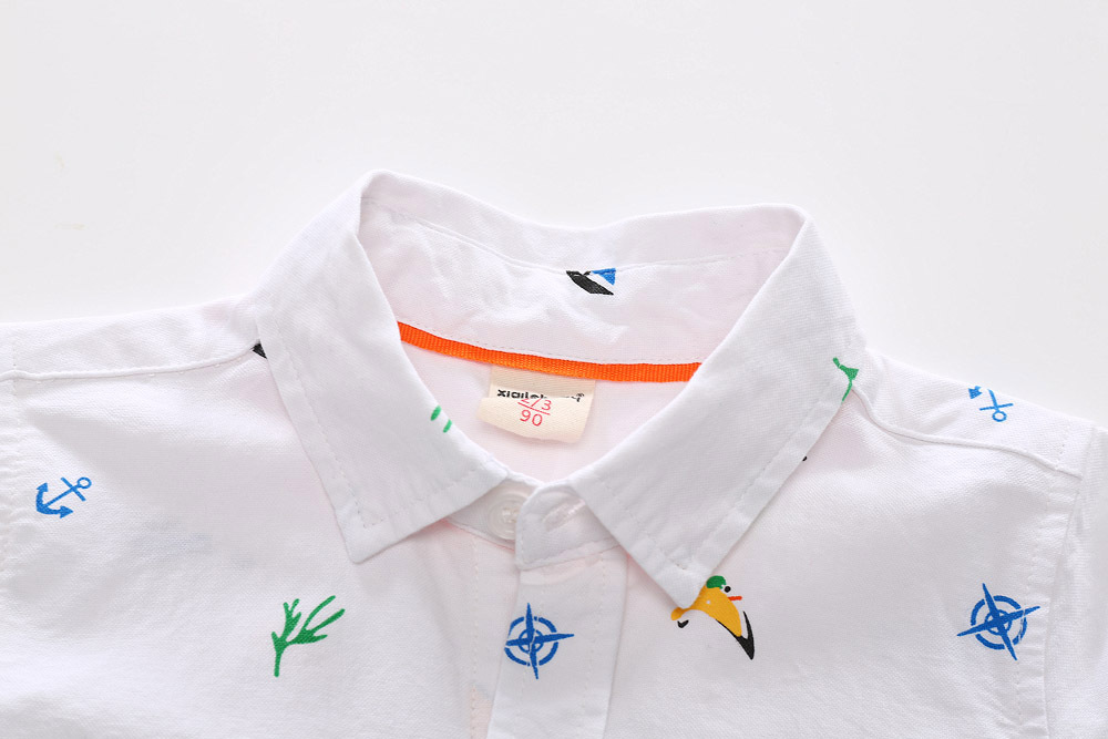 Baby Clothing 2020 Kids Cloth Summer Baby Shirt Kid Short Sleeve Casual Shirt Boy Cartoon Print Shirts Boys Clothes