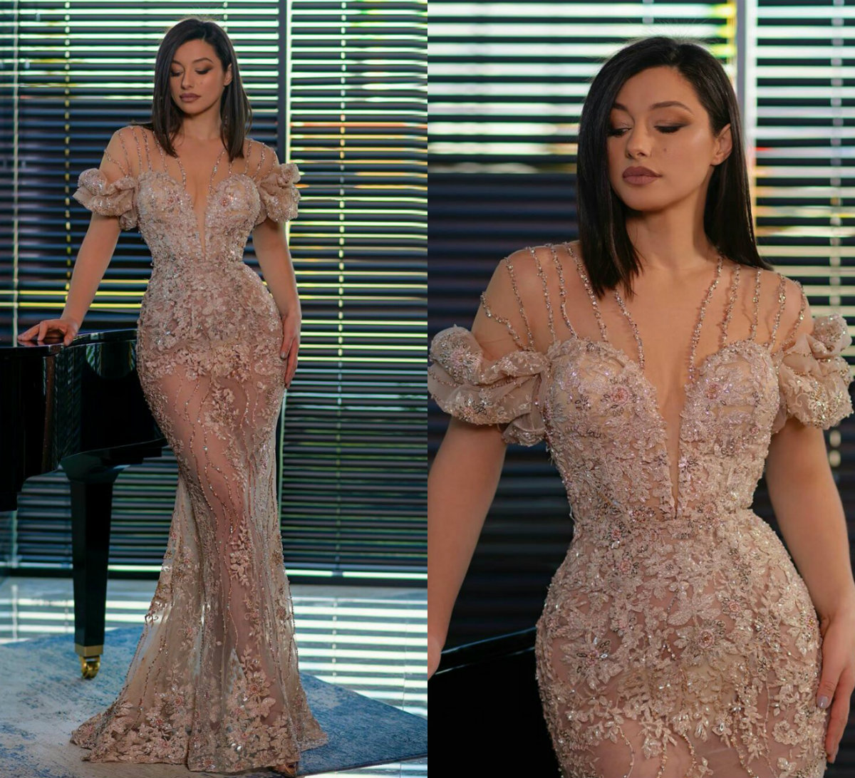 2020 Elegant Prom Dresses Jewel Short Sleeve Mermaid Evening Gowns Custom Made Lace Appliques Beads Sweep Train Special Occasion Dress, Red
2020 Elegant Prom Dresses Jewel Short Sleeve Mermaid Evening Gowns Custom Made Lace Appliques Beads Sweep Train Special Occasion Dress, Red
