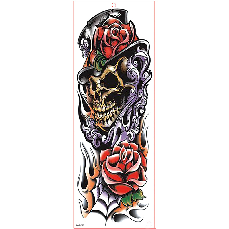 Large Arm Sleeve Tattoo Waterproof Temporary Tattoo Sticker Shantou Rose Full Flower Tatoo Body Art Tattoo Girl