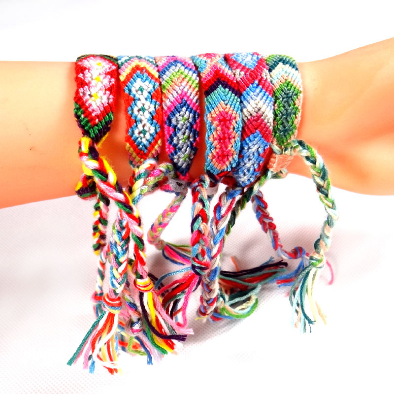 Vsco Woven Bracelet for Girl Women Handmade Rope Hit Color Exotic Wind Pattern Rainbow Bracelet Lucky Friendship Bracelet, Golden;silver
Vsco Woven Bracelet for Girl Women Handmade Rope Hit Color Exotic Wind Pattern Rainbow Bracelet Lucky Friendship Bracelet, Golden;silver