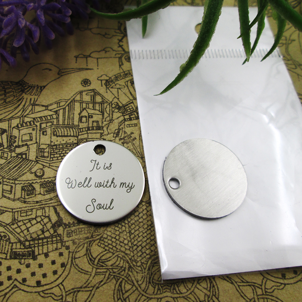 40pcs--"it is well with my soul"stainless steel charms more style for choosing DIY Charms pendants for necklace
40pcs--"it is well with my soul"stainless steel charms more style for choosing DIY Charms pendants for necklace