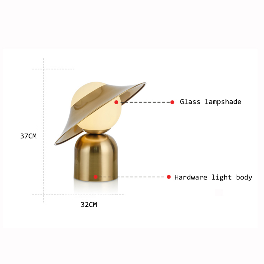 Modern Metal Mushroom Table Lamps Lighting Nordic Bar Living Room Lights Bedroom Bedside Study Decor Desk Light Fixtures