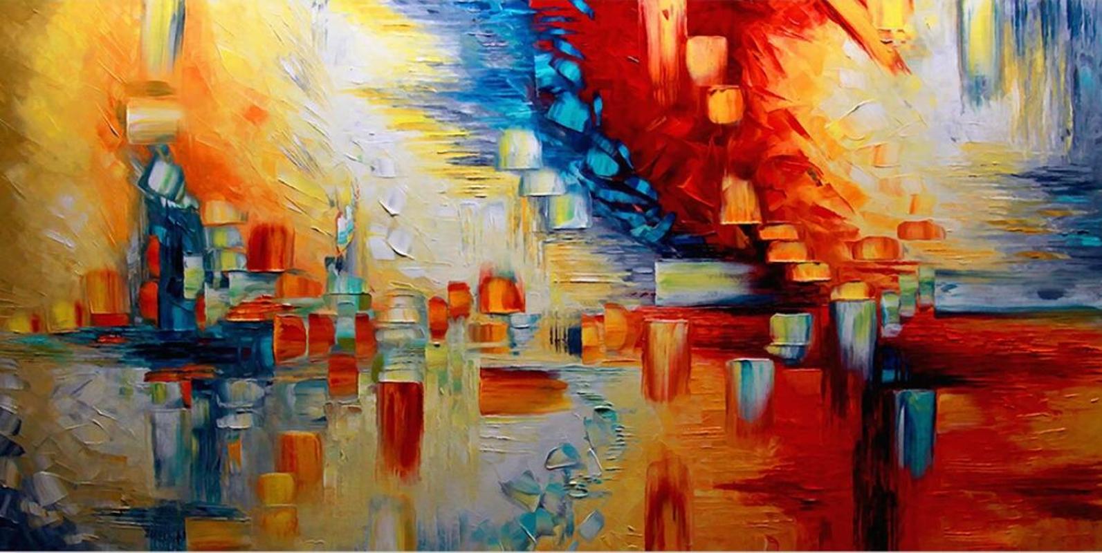 European Abstract Oil Painting Mural Creative 3D Wall Paper 3D Contact Paper for Bedroom Wall Papers Canvas Wallpaper