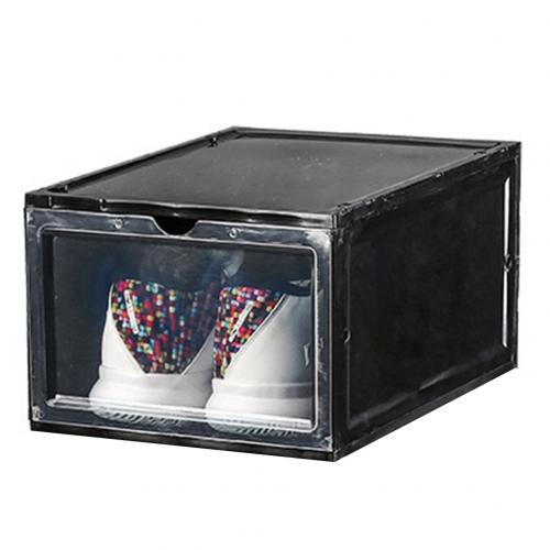 New Clamshell Stackable Dustproof Shoes Storage Container Display Box Organizer