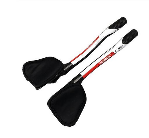 TOSEEK Carbon Fiber Cycling Triathlon Rest Bar 31.8mm length 340mm For Road Bike TT Handlebars Bar Ends