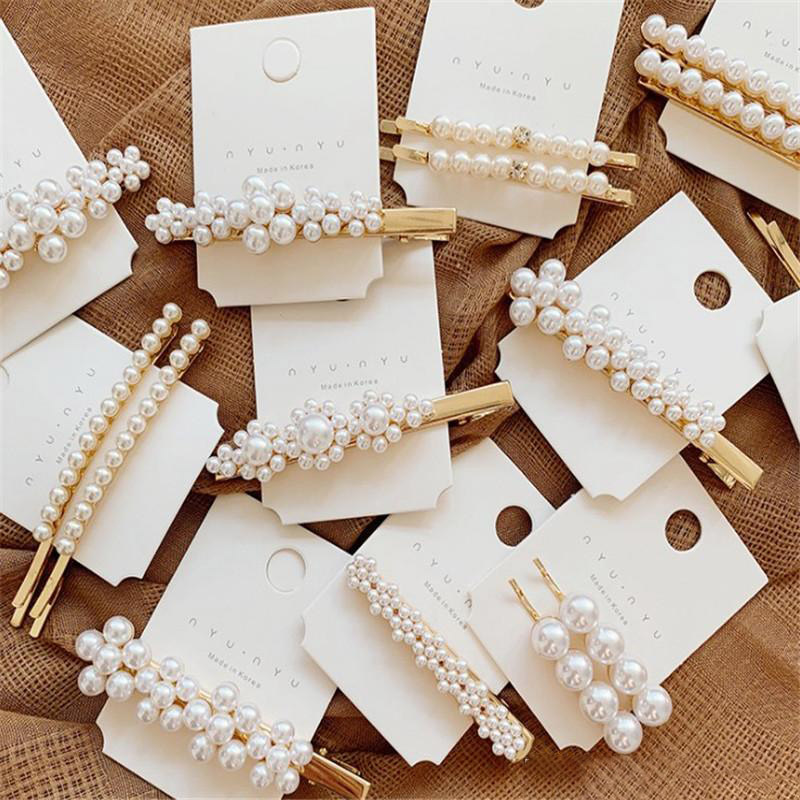 1/2PC Pearl Metal Hairclips For Women Wedding Hair Clip Hairpin Gold Alloy Barrette Hairgrip Bobby Pin Hair Accessories Mix Designs, Golden;silver
1/2PC Pearl Metal Hairclips For Women Wedding Hair Clip Hairpin Gold Alloy Barrette Hairgrip Bobby Pin Hair Accessories Mix Designs, Golden;silver