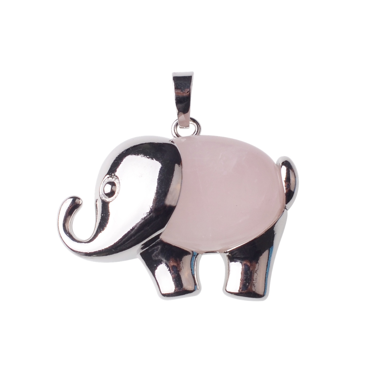 Alloy Elephant Gemstone Pendant Men and Women Old and New Year Easter Gifts Fashion Valentine's Day Gift Necklace
