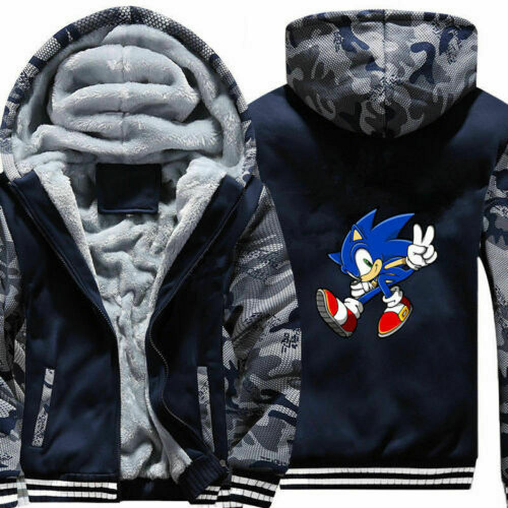Anime Sonic the Hedgehog Hoodie Men Boys Zip Sweatshirt cosplay Thick Warm Fleece Coat
Anime Sonic the Hedgehog Hoodie Men Boys Zip Sweatshirt cosplay Thick Warm Fleece Coat