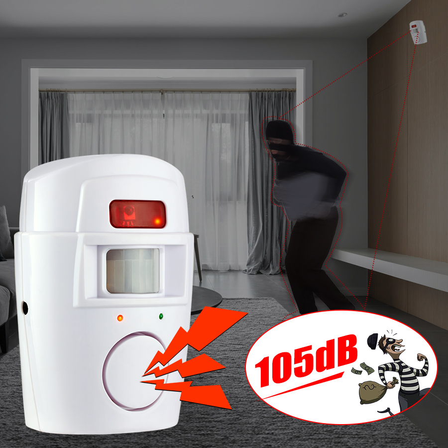 Home Security PIR MP Alert Infrared Sensor Anti-theft Motion Detector Alarm Monitor Wireless Alarm system