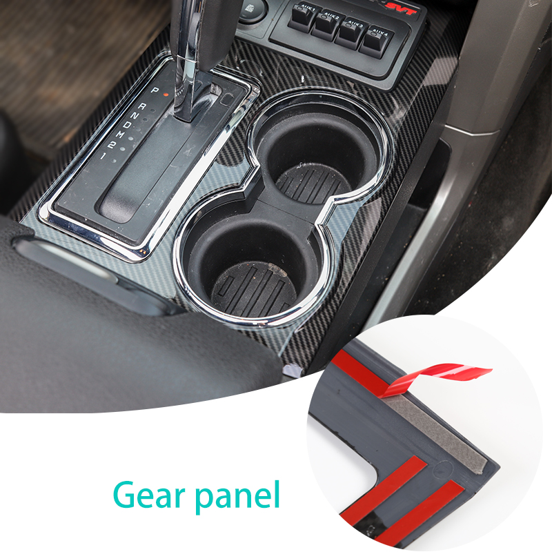 Car Gear panel Gear Panel ABS Decoration Trim For Ford F150 Raptor 2009-2014 Car Interior Accessories