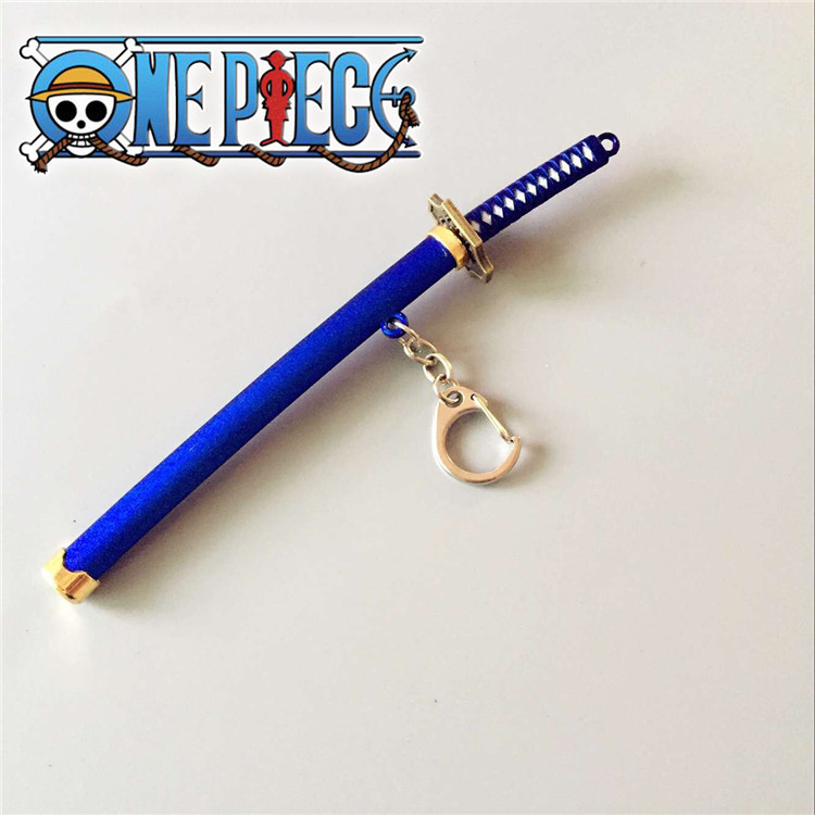 Special Roronoa Zoro Sword Keychain Buckle With Toolholder Scabbard Katana Sabre Car Key Chains Gift Keyrings