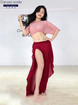 2020 new spring and summer belly dance costume female practice clothes suit pants beginner performance show, Top
2020 new spring and summer belly dance costume female practice clothes suit pants beginner performance show, Top