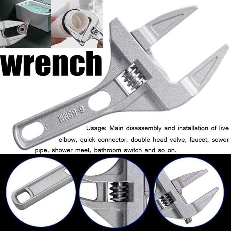 Short Shank Large Opening Wrench set tool Aluminum Bathroom Alloy Tools Snap Universal Adjustable Repair Grip Spanner Wrenc F1F1
Short Shank Large Opening Wrench set tool Aluminum Bathroom Alloy Tools Snap Universal Adjustable Repair Grip Spanner Wrenc F1F1