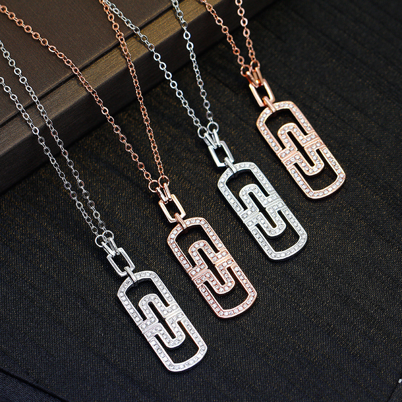 Wholesale-925 sterling silver necklaces for women female pure silver collier wedding party jewelry accessories