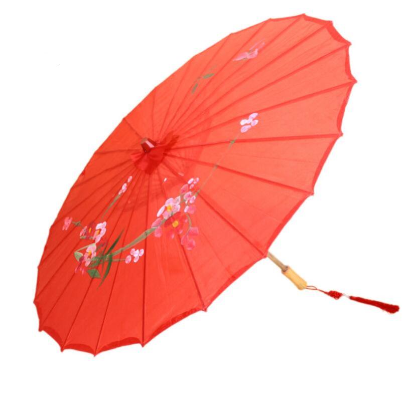 Umbrellas Japanese Chinese Oriental Parasol Handmade Fabric Umbrella For Wedding Party Pography Props LX6477