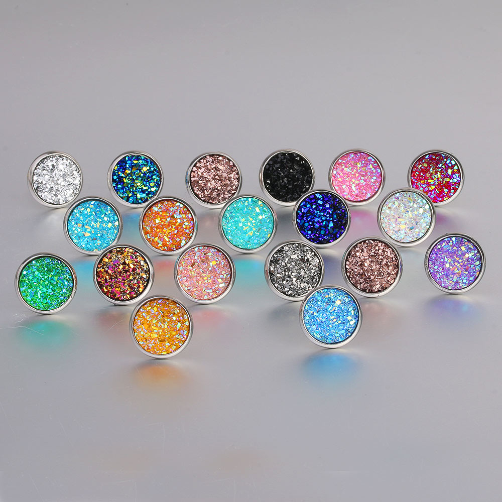 Fashion Imitation Stone Crystal Stud Earring Round Gypsophila Druzy Earrings For Women 16 Colors Engagement Wedding Jewelry Gifts
Fashion Imitation Stone Crystal Stud Earring Round Gypsophila Druzy Earrings For Women 16 Colors Engagement Wedding Jewelry Gifts