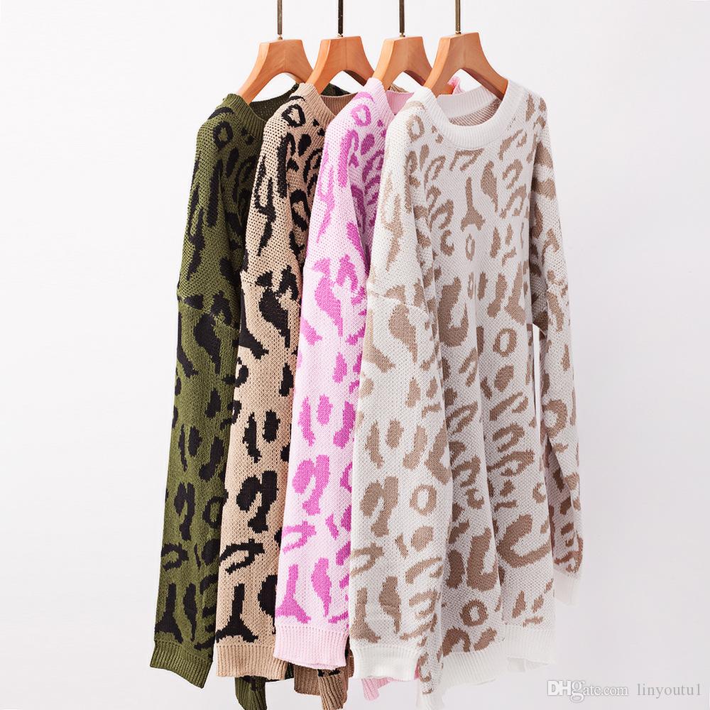 2020 Forefair Leopard Casual Oversize Sweater Woman Autumn 2020 Winter Knitted Animal Print Plus Size Loose Long Sweaters Women, 5#
2020 Forefair Leopard Casual Oversize Sweater Woman Autumn 2020 Winter Knitted Animal Print Plus Size Loose Long Sweaters Women, 5#