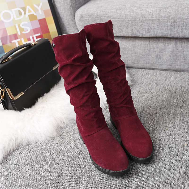 Hot Sale-Autumn Winter Warm Womens Short Boots Flock Height Increasing Woman Calf Boots Low Heels Slip On BX920, Black
Hot Sale-Autumn Winter Warm Womens Short Boots Flock Height Increasing Woman Calf Boots Low Heels Slip On BX920, Black