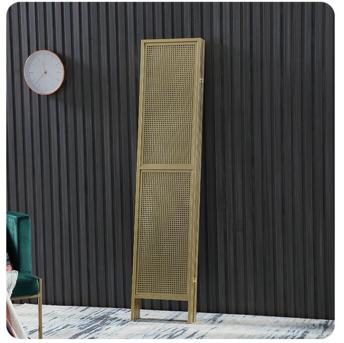 Openwork Screen iron partition living Room Dividers decoration mobile folding simple small house push-pull screens