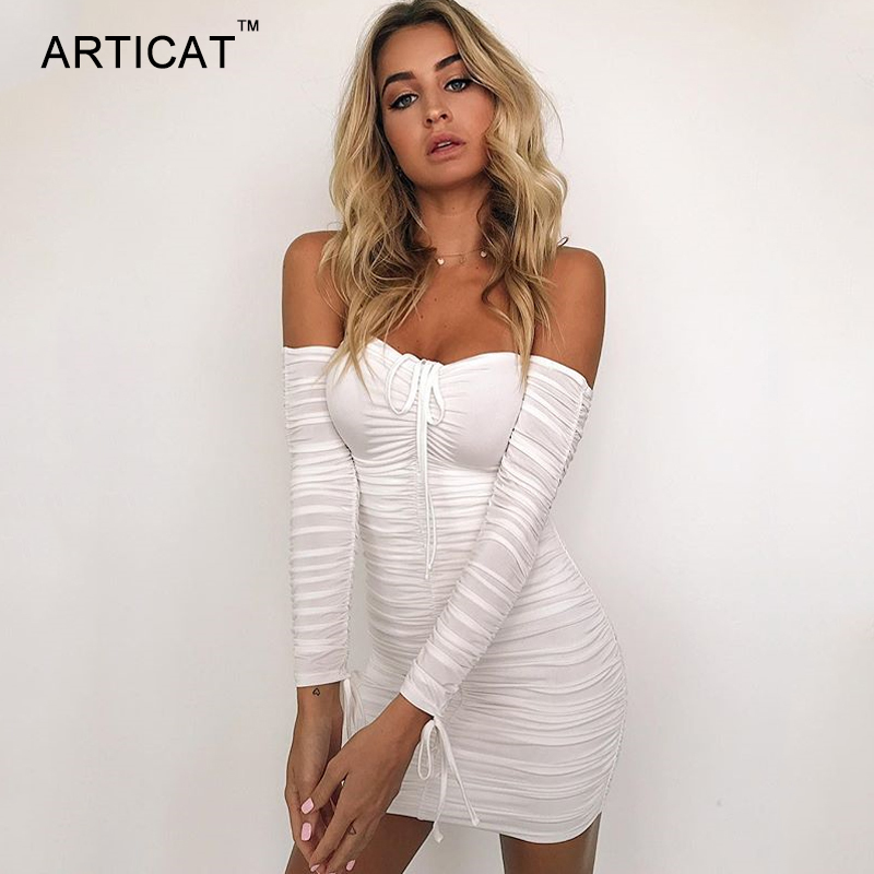 Articat Women Autumn Winter Bandage Dress Women 2018 Sexy Off Shoulder Long Sleeve Slim Elastic Bodycon Party Dresses Vestidos J190611, Army green
Articat Women Autumn Winter Bandage Dress Women 2018 Sexy Off Shoulder Long Sleeve Slim Elastic Bodycon Party Dresses Vestidos J190611, Army green