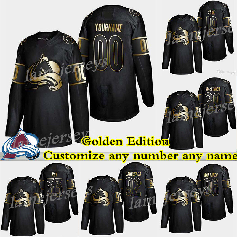 Colorado Avalanche Golden Edition 92 Gabriel Landeskog 29 Nathan MacKinnon 96 Mikko Rantanen Customize any number any name hockey jerseys, Black;red
Colorado Avalanche Golden Edition 92 Gabriel Landeskog 29 Nathan MacKinnon 96 Mikko Rantanen Customize any number any name hockey jerseys, Black;red
