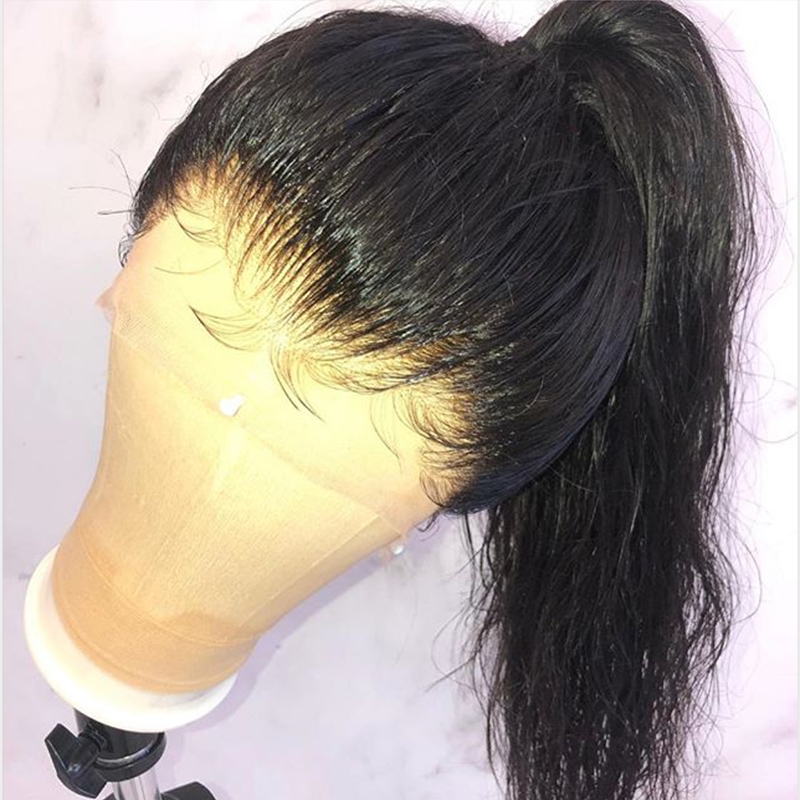 9A Deep Part Ponytail Lace Frontal Wigs 13X6 Pre Plucked With Baby Hair Bleached Knots Silky Staight Unprocessed Brazilian Virgin Human Hair Wig For Black Women, Natural color
9A Deep Part Ponytail Lace Frontal Wigs 13X6 Pre Plucked With Baby Hair Bleached Knots Silky Staight Unprocessed Brazilian Virgin Human Hair Wig For Black Women, Natural color