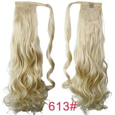 Ponytail 613 blonde clip in virgin hair extension DIVA wrap around blond curly drawstring ponytail hairpiece 100g or 120g